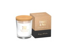 NOHEL GARDEN Svíčka ve skle FRESSIA&PEAR ECO vonná 130g