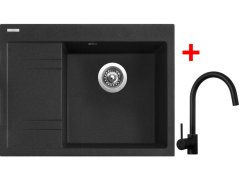 Sinks RIM 650 P Granblack + Vitalia černá matná