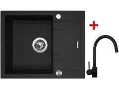 Sinks LINEA 600 XC Granblack + Vitalia černá matná