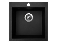 Sinks Viva 455 Granblack dřez granitový bez odkapu + sifon