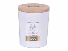 NOHEL GARDEN Svíčka ve skle MAGIC WOOD COOL vonná 300g