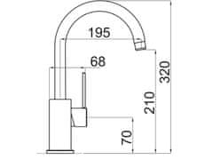 Sinks VITALIA - 50 Sahara