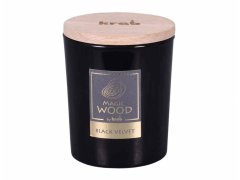 NOHEL GARDEN Svíčka ve skle MAGIC WOOD BLACK VELVET vonná 300g