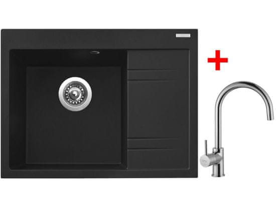 Sinks RIM 650 L Metalblack + Vitalia