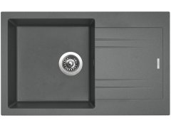 Sinks Linea 780 N Titanium dřez granitový s odkapem + sifon