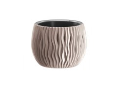 NOHEL GARDEN Obal na květník SANDY BOWL 2v1 plastový matný d29x19cm