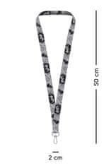 BAAGL Přívěsek na klíče dlouhý – lanyard, šedý