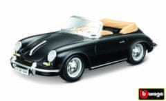 BBurago Porsche 356 B Cabriolet Black 1:24