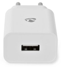 Nedis síťová nabíječka/ USB-C/ 2.4 A/ 5.0 VDC/ rychlé nabíjení/ bílá/ kabel 1m