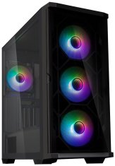 Zalman skříň Z10 Duo / ATX / 4x120 mm ARGB fan / 2xUSB 3.0 / USB-C / tvrzené sklo