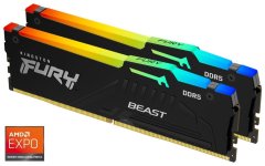 Kingston FURY Beast Black RGB EXPO 64GB DDR5 6000MT/s CL36 / DIMM / Kit 2x 32GB