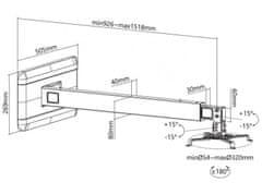 Reflecta VESTA 152S nástěnný držák dataprojektoru