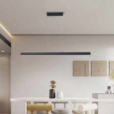 Immax NEO LITE TRIANGOLO SMART závěsné svítidlo černé 125cm 28W s BEACON, Wi-Fi, TUYA