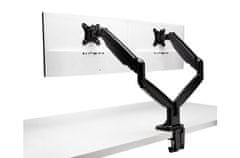 Kensington One-Touch Height Adjustable Dual Monitor Arm - Black