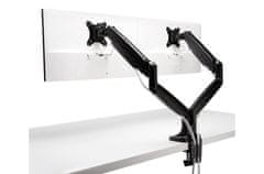 Kensington One-Touch Height Adjustable Dual Monitor Arm - Black