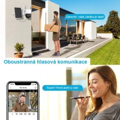 TRX Innotronik ICS-BC26 Bezpečnostní Bezdrátová wi-fi solární PTZ otočná IP kamera 4.0MPix