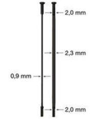 Drát nerez Sapim CX Ray 2-2,3/0,9-2 x 308mm přímý černý