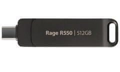 Patriot RAGE R550/512GB/USB 3.2/USB-A + USB-C/Černá