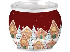 Emocio Sklo Dekor 70x62 mm Christmas Village (Enchanted Sparkle), vonná svíčka