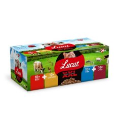 COBBYS PET LUCAT XXL BOX 40x100g kapsičky pro kočky kuře+hovězí+játra+ryba