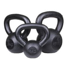 Kettlebell Kov činka černá hmotnost 8 kg