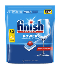 Finish Power All in 1 tablety do myčky nádobí Lemon Sparkle 80 ks