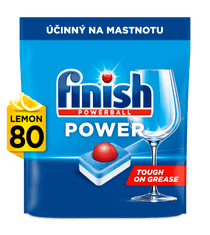 Finish Power All in 1 tablety do myčky nádobí Lemon Sparkle 80 ks