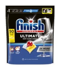 Finish Ultimate All in 1 Lemon Sparkle - kapsle do myčky nádobí 50 ks