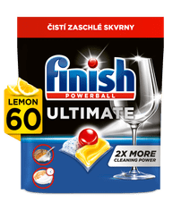 Finish Ultimate All in 1 Lemon Sparkle - kapsle do myčky nádobí 60 ks