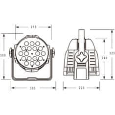 Muvik LED PAR 24x10W, QCL