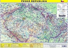 Česká republika - mapa A4 lamino