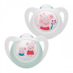 Nuk Dudlík Star Peppa Pig 0-6 m 2 ks - 0-6 m