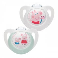 Nuk Dudlík Star Peppa Pig 6-18m 2 ks - 6-18 m