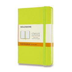 Zápisník Moleskine - tvrdé desky S, linkovaný, limetka