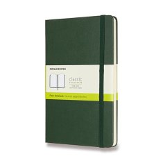 Moleskine Zápisník - tvrdé desky L, čistý, tm. zelený