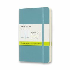 Zápisník Moleskine - měkké desky S, čistý, tyrkysový