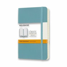 Moleskine Zápisník - měkké desky S, linkovaný, tyrkysový