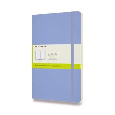 Zápisník Moleskine - měkké desky L, čistý, nebesky modrý