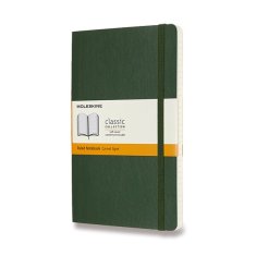 Zápisník Moleskine - měkké desky L, linkovaný, tm. zelený