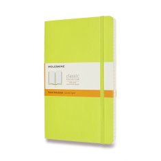 Zápisník Moleskine - měkké desky L, linkovaný, limetka