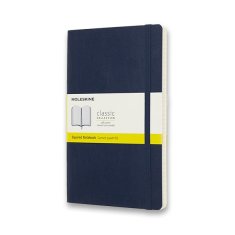 Zápisník Moleskine - měkké desky L, čtverečkovaný, modrý