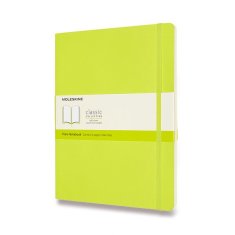 Zápisník Moleskine - měkké desky XL, čistý, limetka