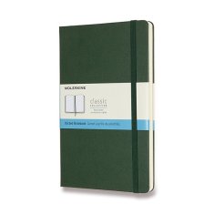 Zápisník Moleskine - tvrdé desky L, tečkovaný, tm. zelený