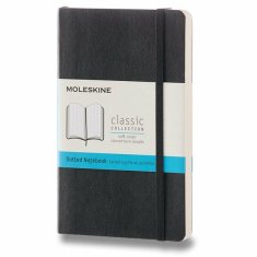 Zápisník Moleskine - měkké desky S, tečkovaný, černý