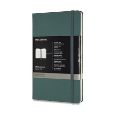 Zápisník Moleskine Professional - tvrdé desky L, tm. zelený