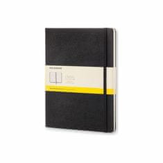 Zápisník Moleskine - tvrdé desky XL, čtverečkovaný, černý