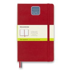 Zápisník Moleskine Expanded - tvrdé desky L, čistý, červený