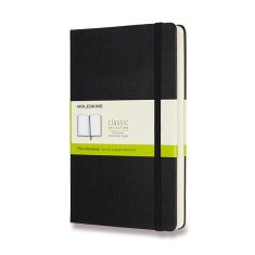 Zápisník Moleskine Expanded - tvrdé desky L, čistý, černý