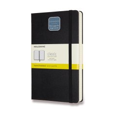 Zápisník Moleskine Expanded - tvrdé desky L, čtverečkovaný, černý