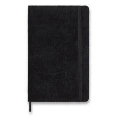 Zápisník Moleskine Velvet - tvrdé desky L, linkovaný, černý